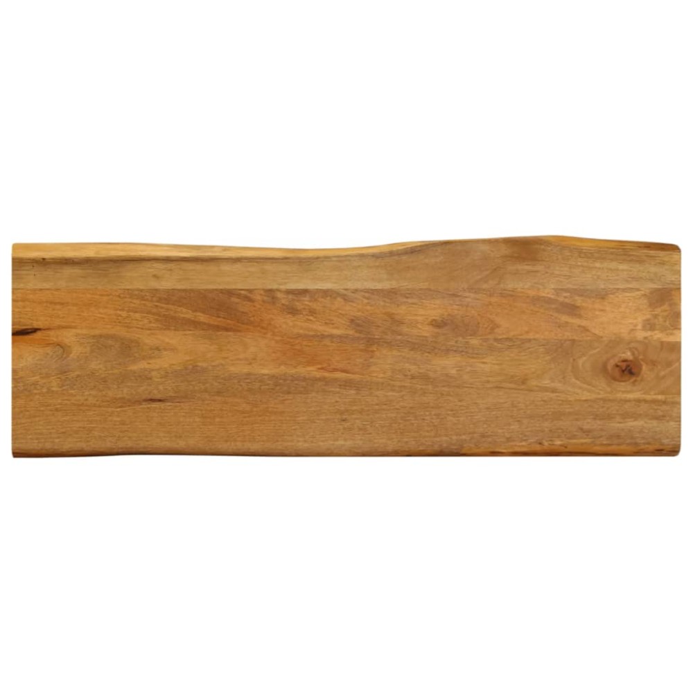 vidaXL Επιφάνεια Τραπεζιού 110x40x2,5cm Live Edge Μασίφ Ξύλο Μάνγκο 1 τεμ.