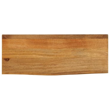 vidaXL Επιφάνεια Τραπεζιού 90x40x2,5cm Live Edge Μασίφ Ξύλο Μάνγκο 1 τεμ.