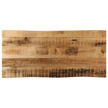 vidaXL Επιφάνεια Τραπεζιού 100x40x2,5cm Live Edge Μασίφ Ξύλο Μάνγκο 1 τεμ.