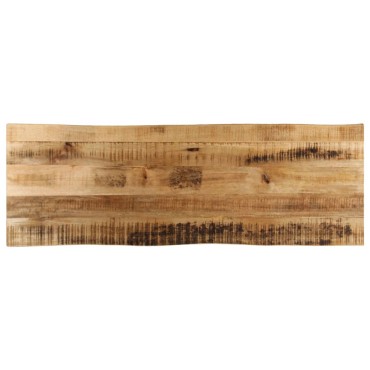 vidaXL Επιφάνεια Τραπεζιού 120x40x2,5cm Live Edge Μασίφ Ξύλο Μάνγκο 1 τεμ.