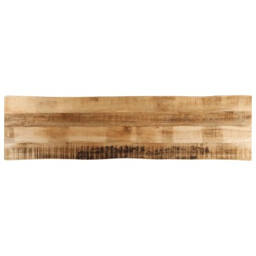 vidaXL Επιφάνεια Τραπεζιού 180x40x2,5cm Live Edge Μασίφ Ξύλο Μάνγκο 1 τεμ.