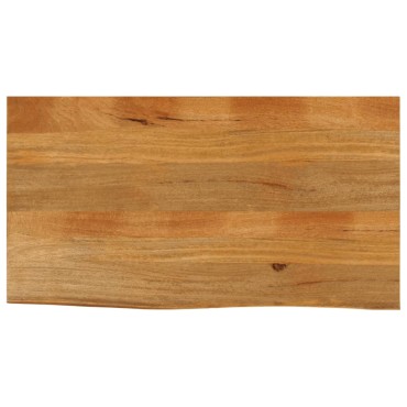 vidaXL Επιφάνεια Τραπεζιού 100x60x2,5cm Live Edge Μασίφ Ξύλο Μάνγκο 1 τεμ.