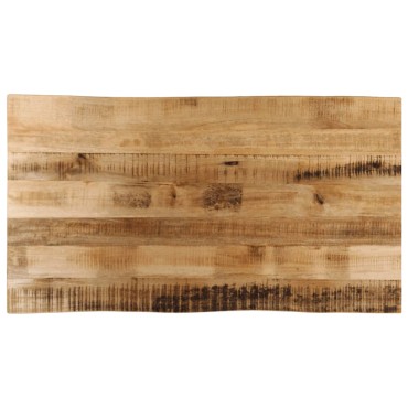 vidaXL Επιφάνεια Τραπεζιού 100x60x3,8cm Live Edge Μασίφ Ξύλο Μάνγκο 1 τεμ.