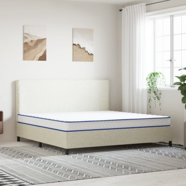 vidaXL Στρώμα με Αφρό Μνήμης Λευκό 200x200x17cm 1 τεμ. - Διπλό