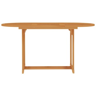 vidaXL Τραπέζι Κήπου 150x90x75cm Μασίφ Ξύλο Teak 1 τεμ.