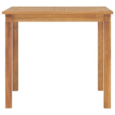 vidaXL Τραπεζαρία Κήπου 85x85x75cm από Μασίφ Ξύλο Teak 1 τεμ.