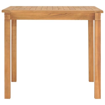 vidaXL Τραπεζαρία Κήπου 85x85x75cm από Μασίφ Ξύλο Teak 1 τεμ.