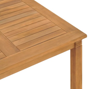 vidaXL Τραπεζαρία Κήπου 85x85x75cm από Μασίφ Ξύλο Teak 1 τεμ.