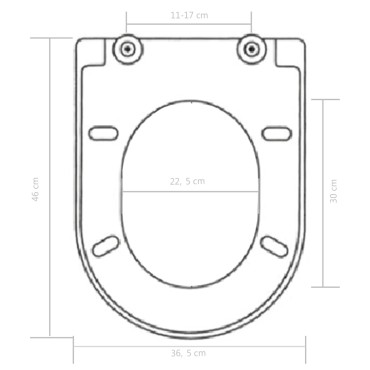 vidaXL Κάλυμμα Λεκάνης με Soft Close & Quick Release Λευκό