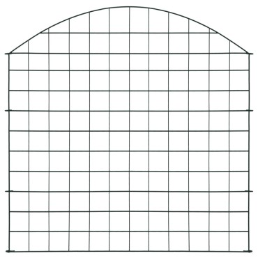 vidaXL Περίφραξη Κήπου Αψίδα Σετ Πράσινη 77,5 x 78,5 εκ.