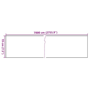 vidaXL Περίφραξη Προστατευτική Πράσινη 70 x 0,19 μ. από PVC