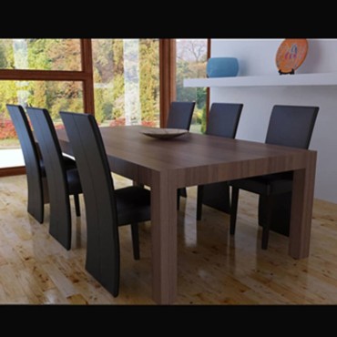 vidaXL Καρέκλες Τραπεζαρίας 6 τεμ. Σκούρο Καφέ από Συνθετικό Δέρμα 43x53x93cm