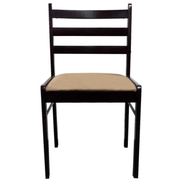 vidaXL Καρέκλες Τραπεζαρίας 4 τεμ. Καφέ Καουτσουκόδεντρο/Βελούδο 44x45x81cm
