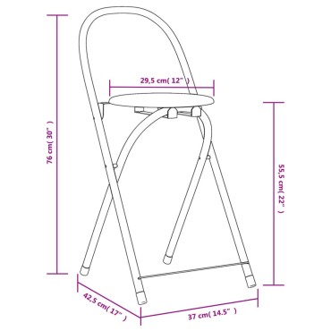 vidaXL Σετ Τραπεζαρίας Πτυσσόμενο 5 τεμ. από MDF 110x80x79cm