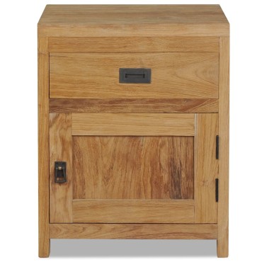 vidaXL Κομοδίνο 40x30x50cm από Μασίφ Ξύλο Teak 1 τεμ.