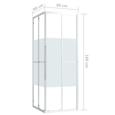 vidaXL Καμπίνα Ντουζιέρας 80 x 80 x 180 εκ. από ESG