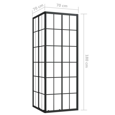 vidaXL Καμπίνα Ντουζιέρας 70 x 70 x 180 εκ. από ESG