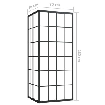 vidaXL Καμπίνα Ντουζιέρας 80 x 70 x 180 εκ. από ESG