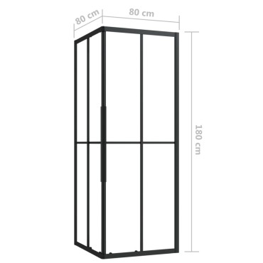 vidaXL Καμπίνα Ντουζιέρας 80 x 80 x 180 εκ. από ESG