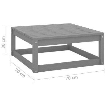 vidaXL Σαλόνι Κήπου 9 τεμ. από Μασίφ Ξύλο Πεύκου 70x70x67cm