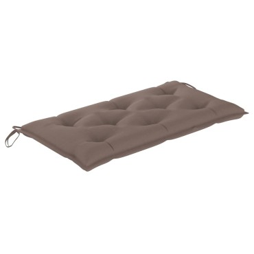 vidaXL Μαξιλάρι Πάγκου Κήπου Taupe 110x50x7 εκ. Ύφασμα Oxford