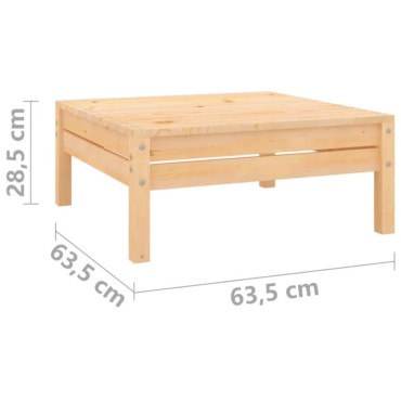 vidaXL Σαλόνι Κήπου 13 τεμ. από Ξύλο Πεύκου 63,5x63,5x62,5cm