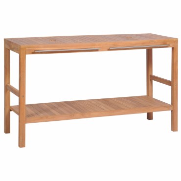 vidaXL Έπιπλο Μπάνιου 132x45x75cm από Μασίφ Ξύλο Teak 1 τεμ.