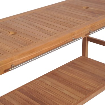 vidaXL Έπιπλο Μπάνιου 132x45x75cm από Μασίφ Ξύλο Teak 1 τεμ.