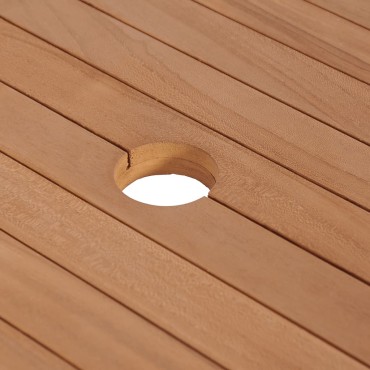 vidaXL Έπιπλο Μπάνιου 132x45x75cm από Μασίφ Ξύλο Teak με 4 Καλάθια 1 τεμ.