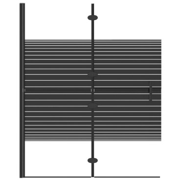 vidaXL Καμπίνα Μπανιέρας Πτυσσόμενη Μαύρη 100 x 140 εκ. από ESG