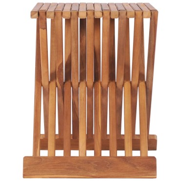 vidaXL Σκαμπό Πτυσσόμενο 40x32x45cm από Μασίφ Ξύλο Teak 1 τεμ.