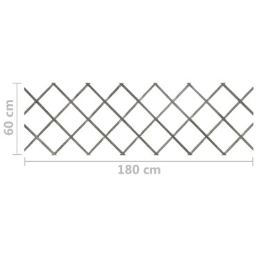 vidaXL Καφασωτό Φράχτης 5 τεμ. Γκρι 180 x 60 εκ. από Μασίφ Ξύλο Ελάτης