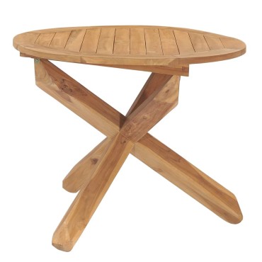 vidaXL Τραπεζαρία Κήπου 90x75cm από Μασίφ Ξύλο Teak 1 τεμ.