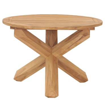 vidaXL Τραπεζαρία Κήπου 110x 75cm από Μασίφ Ξύλο Teak 1 τεμ.