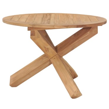 vidaXL Τραπεζαρία Κήπου 110x 75cm από Μασίφ Ξύλο Teak 1 τεμ.