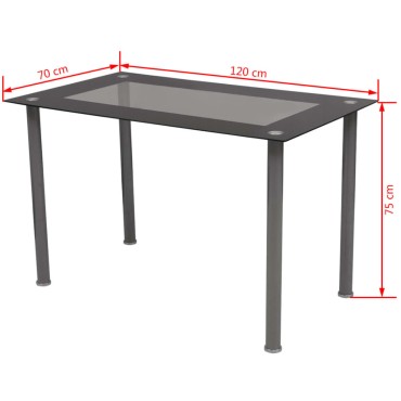 vidaXL Σετ Τραπεζαρίας 7 τεμ. Λευκό 120x70x75cm