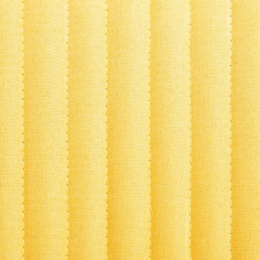 vidaXL Καρέκλες Τραπεζαρίας 4 τεμ. Κίτρινες Υφασμάτινες 61x61x84cm
