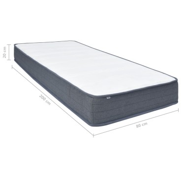 vidaXL Στρώμα για Κρεβάτι Boxspring 200x80x20cm 1 τεμ. - Μονό