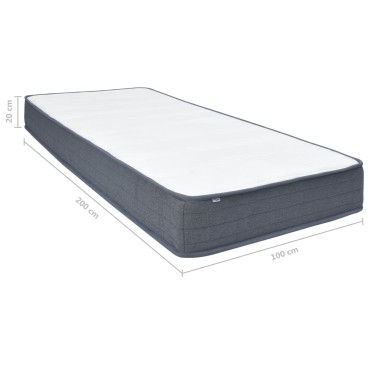 vidaXL Στρώμα για Κρεβάτι Boxspring 200x100x20cm 1 τεμ. - Μονό