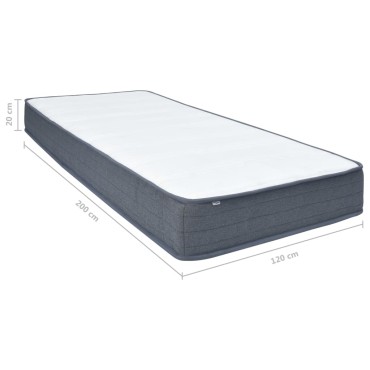 vidaXL Στρώμα για Κρεβάτι Boxspring 200x120x20cm 1 τεμ. - Μονό