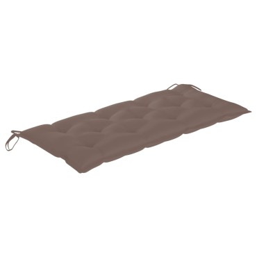 vidaXL Μαξιλάρι Πάγκου Κήπου Taupe 120x50x7 εκ. Ύφασμα Oxford