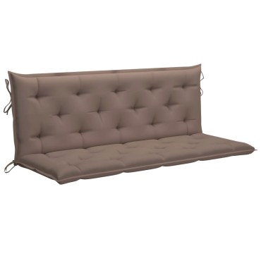 vidaXL Μαξιλάρι Πάγκου Κήπου Taupe 150x(50+50)x7 εκ. Ύφασμα Oxford