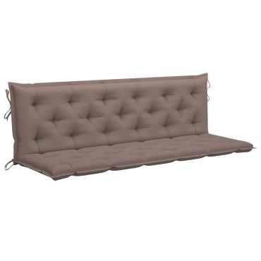 vidaXL Μαξιλάρι Πάγκου Κήπου Taupe 180x(50+50)x7 εκ. Ύφασμα Oxford