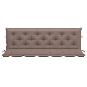 vidaXL Μαξιλάρι Πάγκου Κήπου Taupe 180x(50+50)x7 εκ. Ύφασμα Oxford