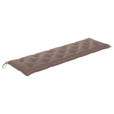 vidaXL Μαξιλάρι Πάγκου Κήπου Taupe 180x(50+50)x7 εκ. Ύφασμα Oxford