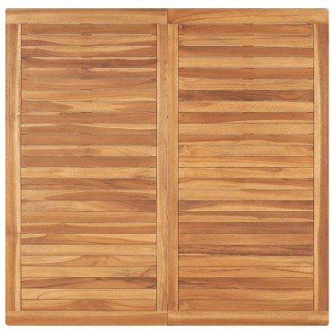 vidaXL Τραπεζαρία Κήπου 120x120x77cm από Μασίφ Ξύλο Teak 1 τεμ.