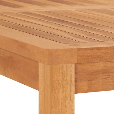 vidaXL Τραπεζαρία Κήπου 120x120x77cm από Μασίφ Ξύλο Teak 1 τεμ.