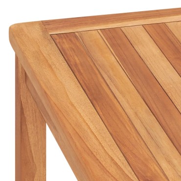 vidaXL Τραπεζαρία Κήπου 120x120x77cm από Μασίφ Ξύλο Teak 1 τεμ.