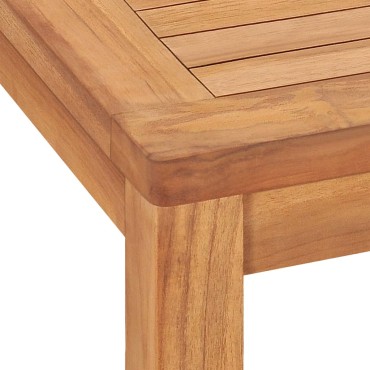 vidaXL Τραπεζαρία Κήπου 140x80x77cm από Μασίφ Ξύλο Teak 1 τεμ.