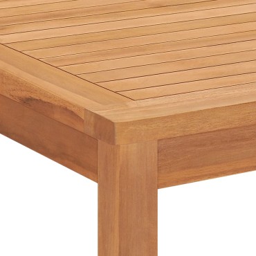 vidaXL Τραπεζαρία Κήπου 160x80x77cm από Μασίφ Ξύλο Teak 1 τεμ.